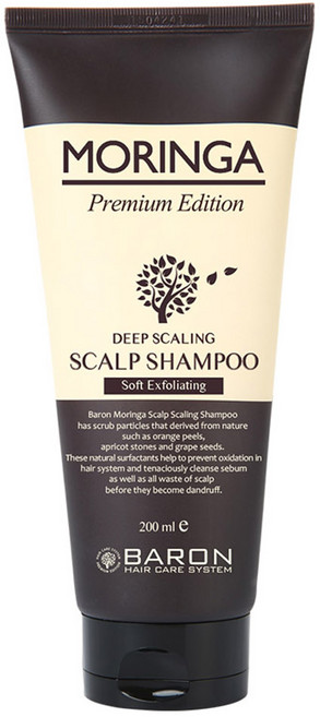 바론 모링가 스칼프 스크럽 샴푸, 200ml, 1개