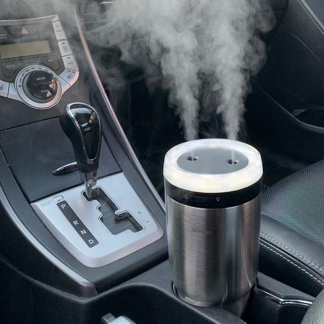 윈세이 차량용 C타입 통세척 304 가습기 700ml, WIN-007BS, 스텐