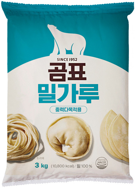 곰표 밀가루 중력다목적용, 3kg, 1개