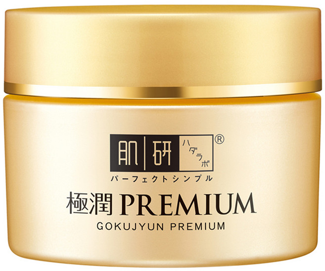 HADALABO 肌研 台灣公司貨 極潤金緻高效保濕精華霜, 1罐, 50g