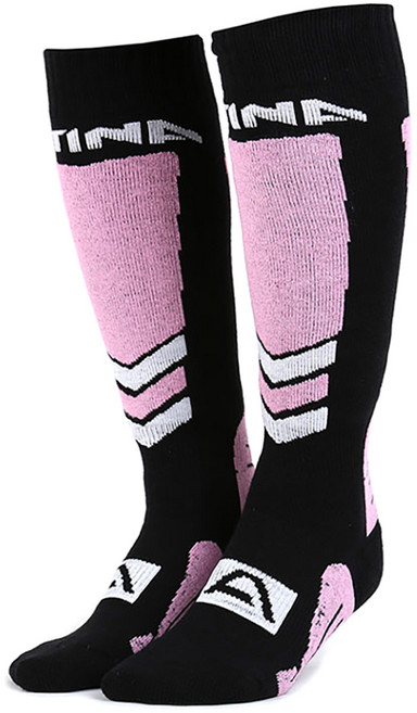 아티나 여성용 스키 스노우보드 전용 양말 AWS-A710, 핑크, 1개