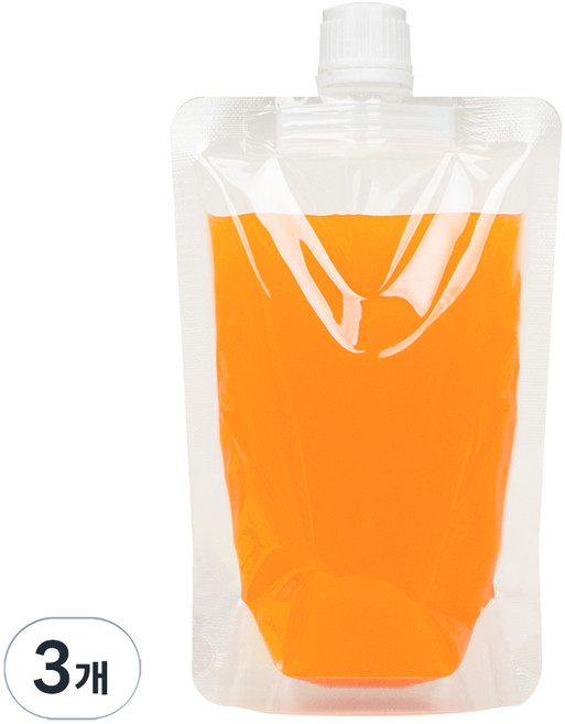더백퍼센트 투명 스파우트 파우치 200ml, 15mm, 50개입, 3개
