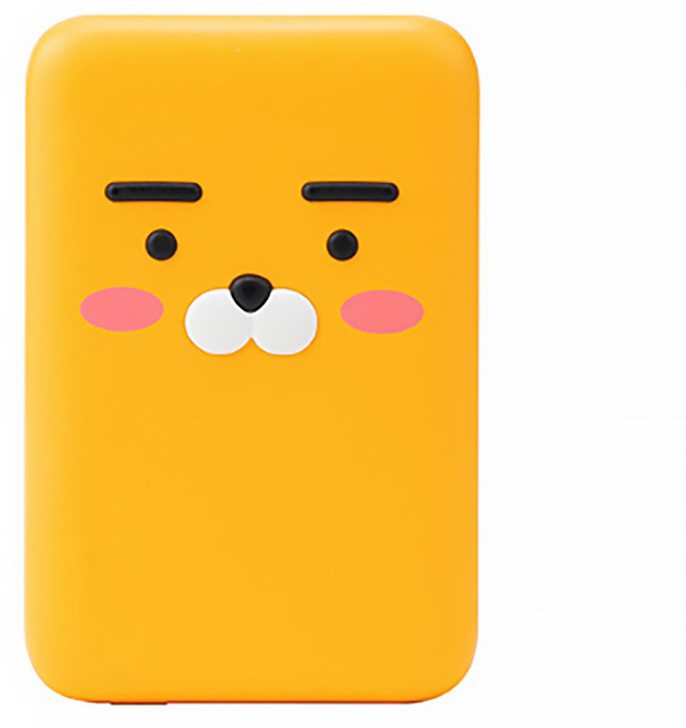 더블유아이 카카오프렌즈 어부바 충전 보조배터리 5000mAh 무선, RYAN, WI22-MSPB5000