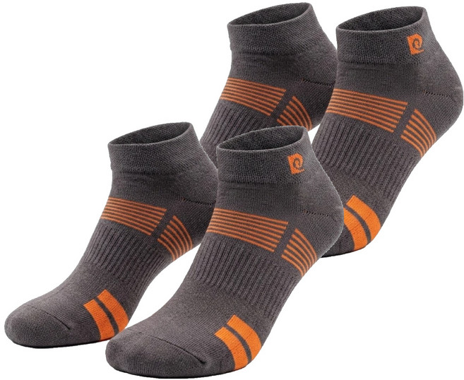 pierre cardin 皮爾卡登 1/4毛巾底運動襪, 淺灰色, 2雙