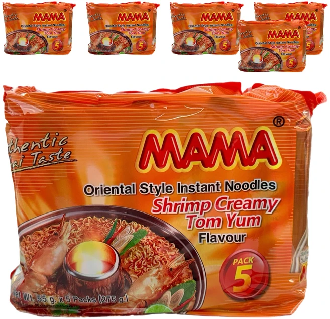 마마 쉬림프 똠냠 크리미 라면 55g, 30개 - 쿠팡