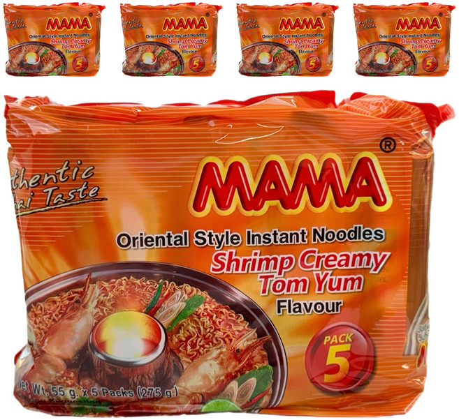 MAMA 鮮蝦奶油冬蔭功風味泡麵 55g, 25包