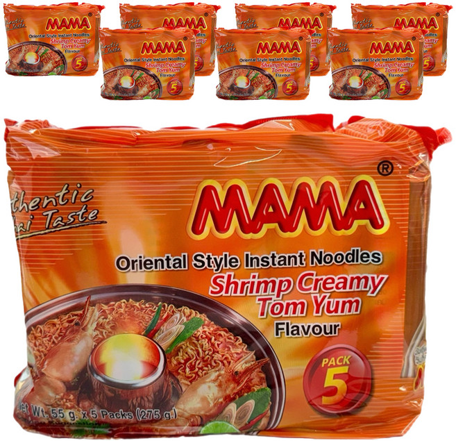 MAMA 鮮蝦奶油冬蔭功風味泡麵 55g, 40包