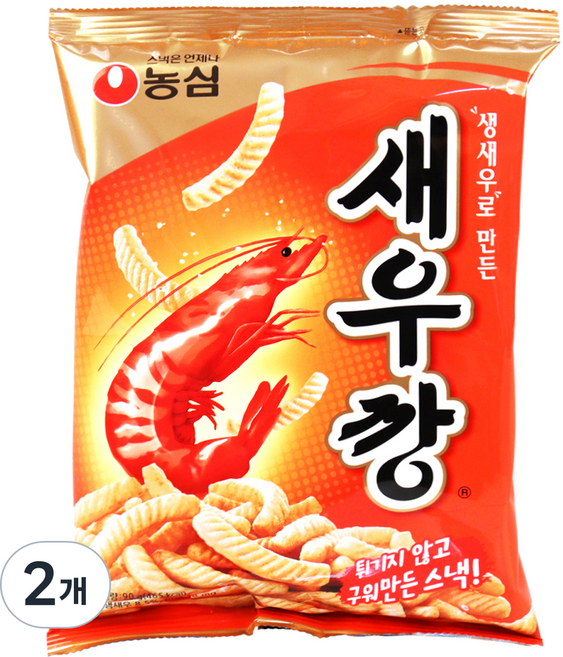 농심 새우깡, 90g, 2개