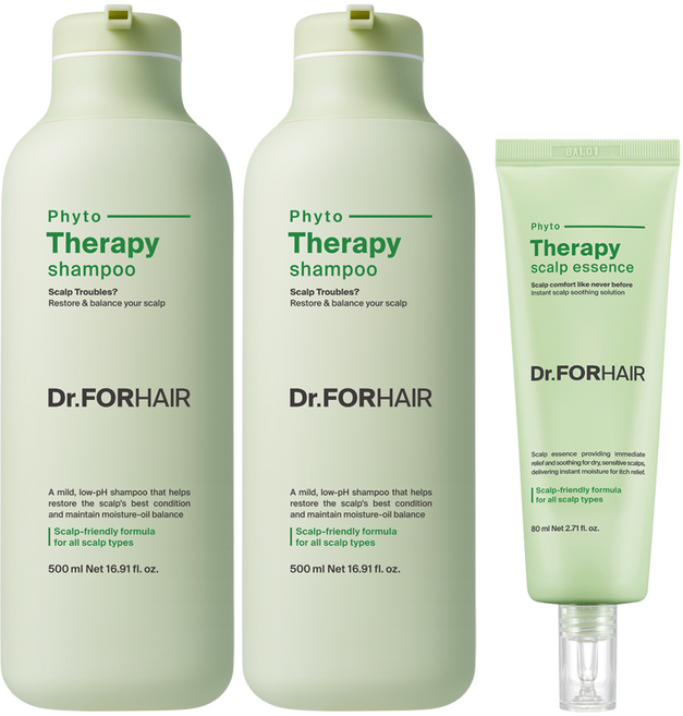 닥터포헤어 피토테라피 약산성 두피 샴푸 500ml x 2p + 두피 에센스 80ml, 1개