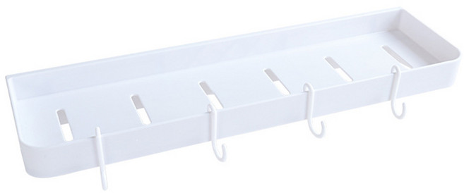 코지웰 무타공 욕실선반 화장실 수납 정리대, 화이트, 1개