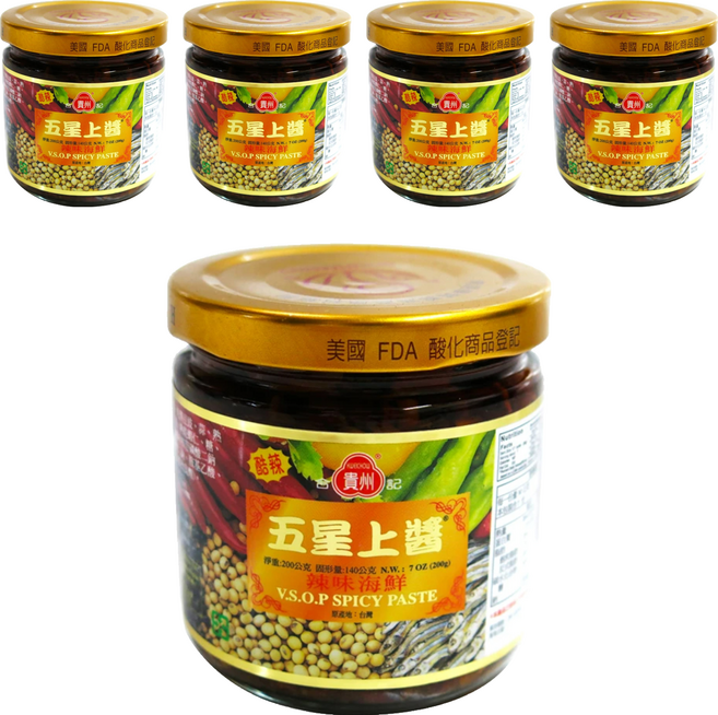 合記貴州 五星上醬, 200g, 5罐