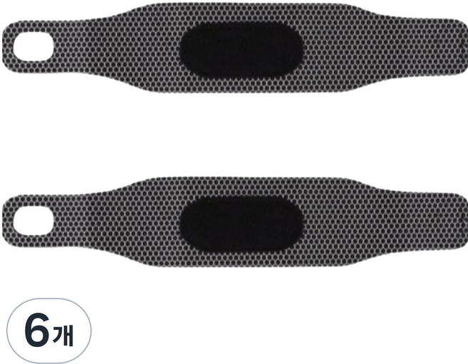정상아이앤 손목보호 슬림 심리스 얇은 아대, 6개, 블랙