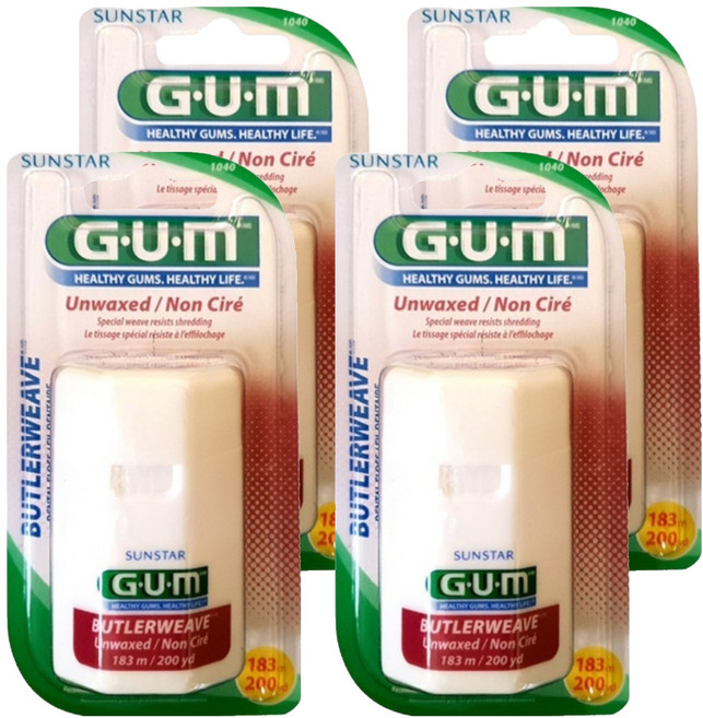 검 위브 언왁스 치실 1040, 4개, 1개입