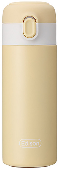에디슨 원터치 키즈 텀블러, 옐로우, 250ml, 1개