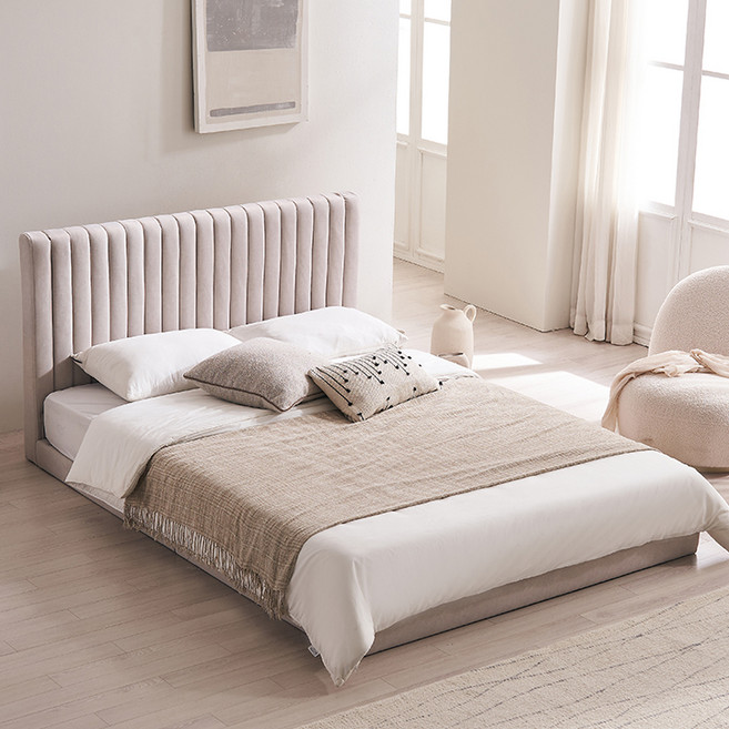 삼익가구 더문 침대 프레임 단품 방문설치, 오트밀