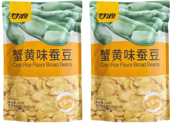 감원 게알맛 잠두콩, 208g, 2개