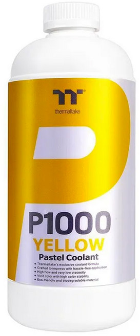 thermaltake 曜越 P1000 黃色水冷液, 黃色, 1瓶