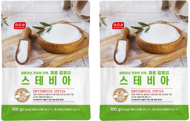 OQB 스테비아, 300g, 2개