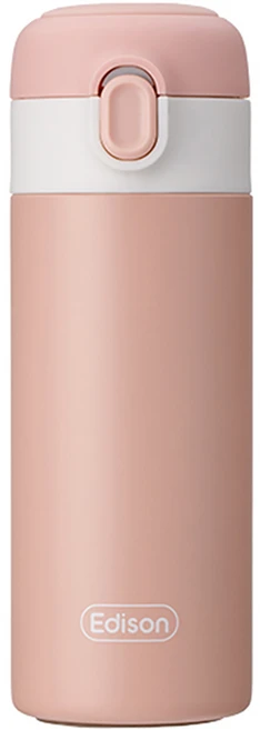에디슨 원터치 키즈 텀블러, 핑크, 250ml, 1개 - 쿠팡