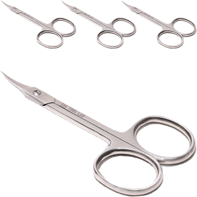 더툴랩 아이브로우 가위, 4개, 실버