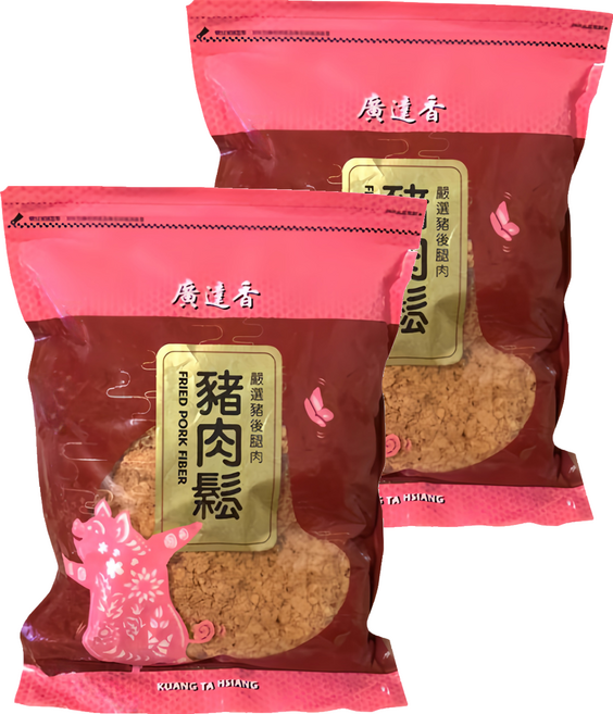廣達香 豬肉鬆, 1kg, 2包