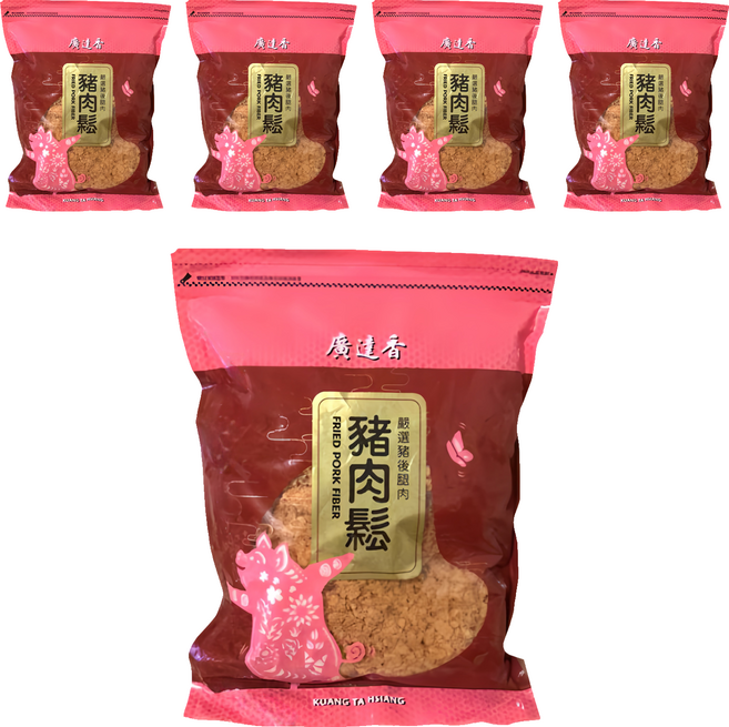 廣達香 豬肉鬆, 1kg, 5包