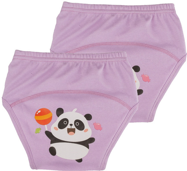 아가짱 프랜들리 배변훈련팬티, 보라색(팬더), 2개