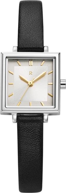 ROMANSON Renata 全方型 R 皮革手錶 RWRLLL5BF012WHWH0