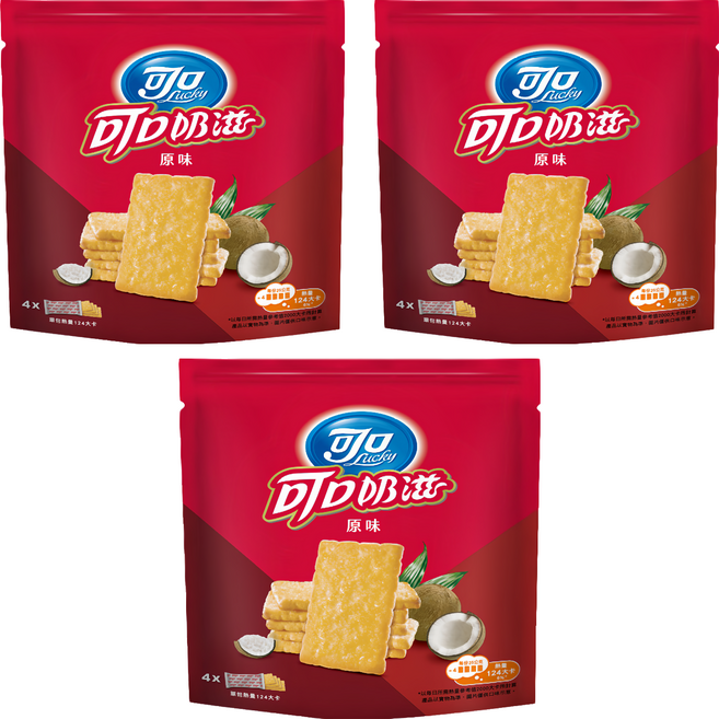可口 可口奶滋 隨手分享包 原味, 100g, 3袋