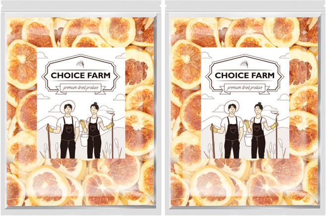 초이스팜 건자몽 슬라이스 실속형, 2개, 150g