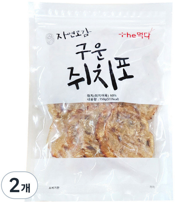 더먹다 구운 쥐치포, 150g, 2개