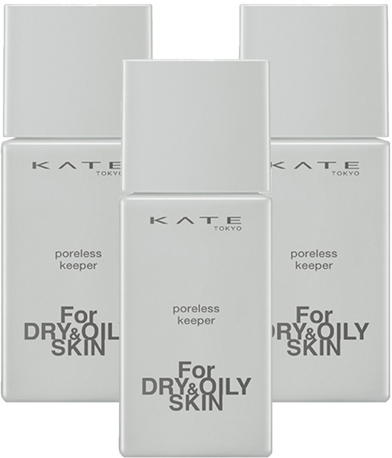 KATE 凱婷 毛孔神隱妝前乳 混合肌 台灣公司貨 25ml, 3個, 膚色