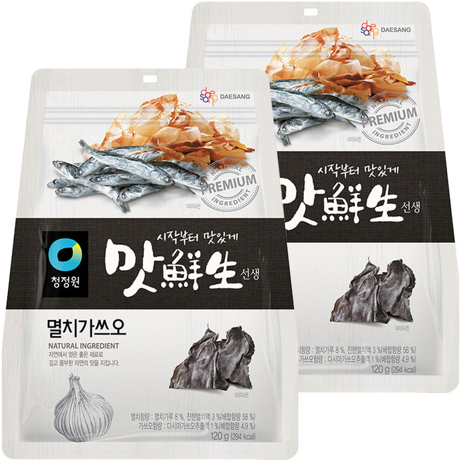 청정원 맛선생 멸치가쓰오 분말, 120g, 2개