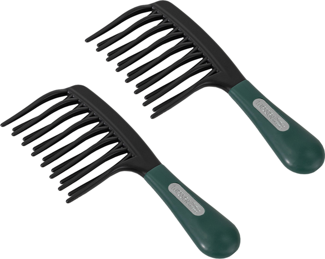 웨신 러버그립 2중 커브빗 웨이브펌 머리용, 그린, 2개