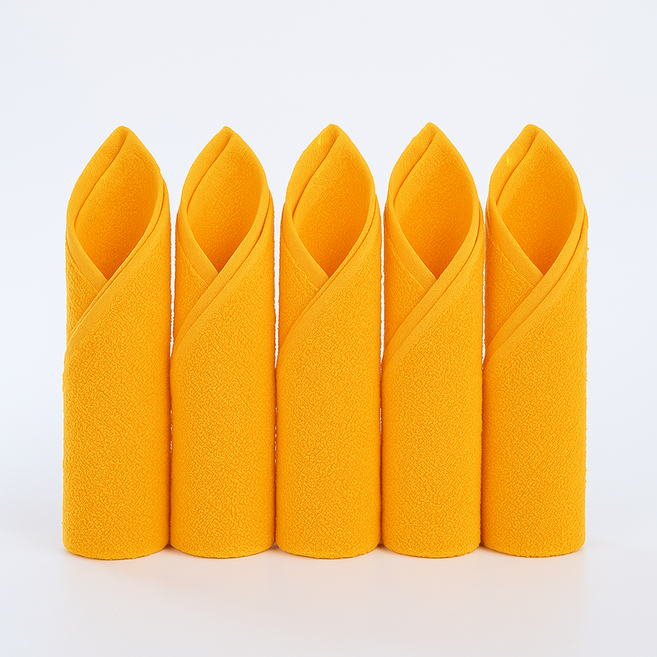 BBOO 바리스타 타올 50수 순면 카페 수건 30x30cm, 옐로우, 5개