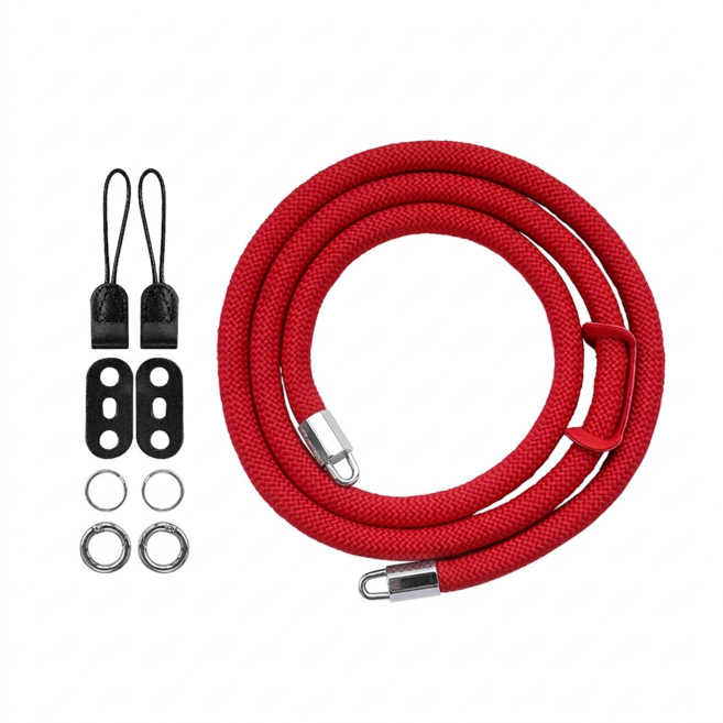벤토사 카메라 넥스트랩 꼬임방지 로프 세트, 1세트, VTS TYT5(레드)