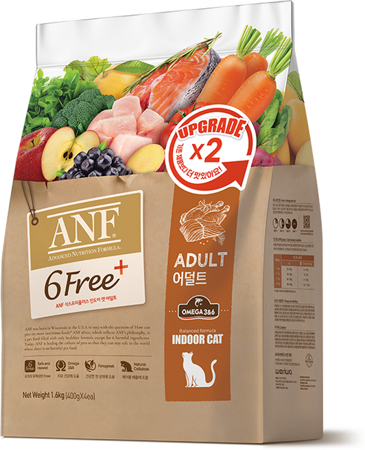 ANF 식스프리플러스 캣 기능성 사료, 어덜트, 1.6kg, 1개