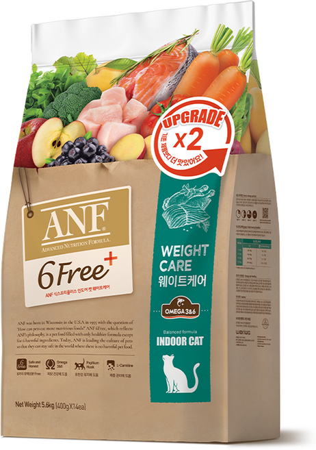 ANF 식스프리플러스 캣 기능성 사료, 다이어트(체중유지), 5.6kg, 1개