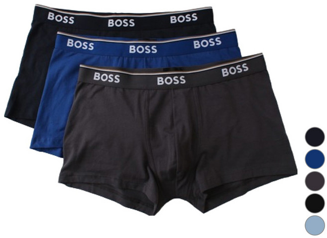 HUGO BOSS 男款彈性棉四角褲 3入組