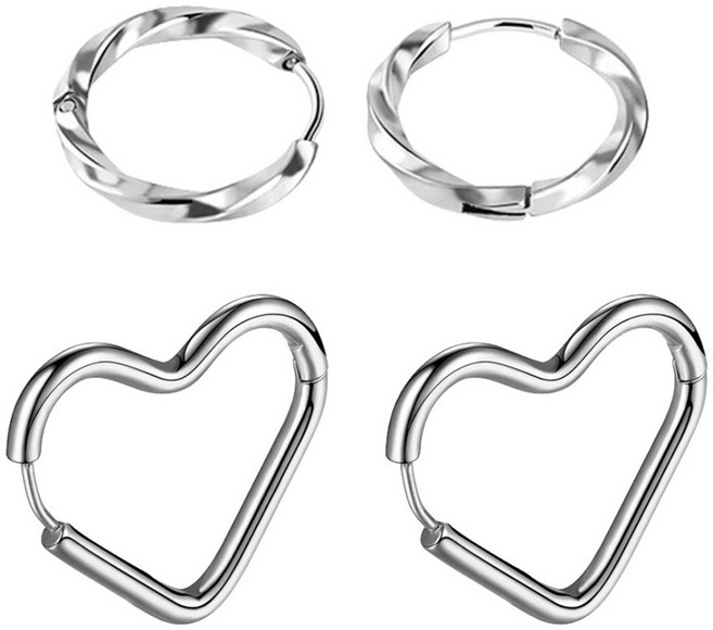 Brilliant Beauty 耀眼美人 無限與愛圈圈環鈦閃耀/鈦剛耳環