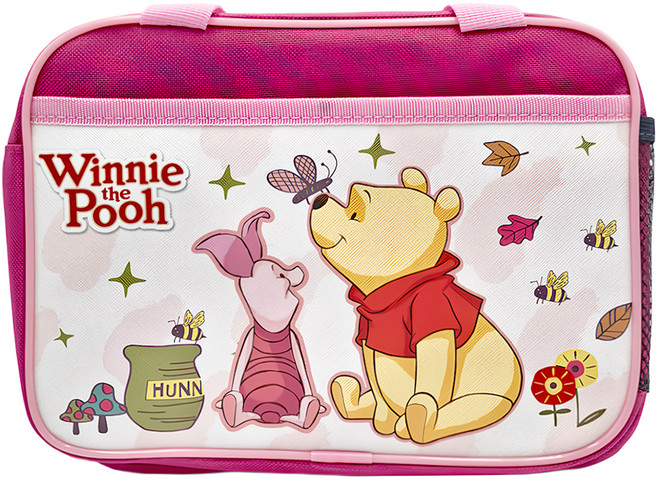 Winnie the Pooh 小熊維尼 方型便當袋 WP7A33-42 0.13kg, 小熊維尼 粉色, 1個