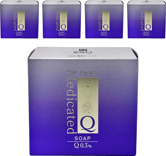 DHC Q10晶妍皂 飽滿Q10 豐富泡沫 洗出嬌嫩不緊繃的柔滑膚觸, 100g, 5個
