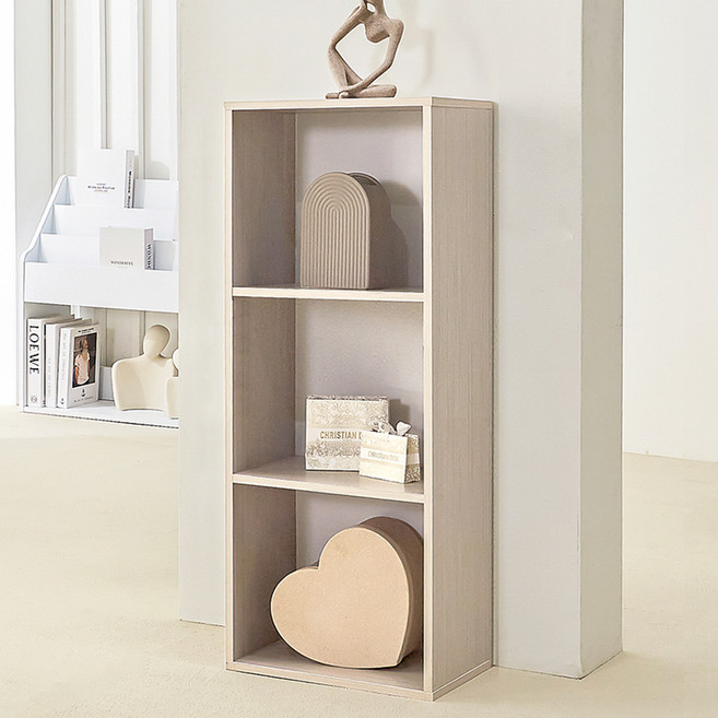 양지가구 공간박스 책장, 워시, 3단