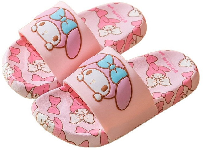 아동용 산리오 패턴 캐릭터 슬리퍼