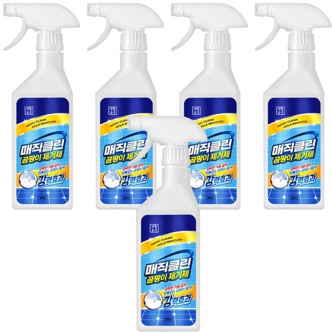 생활공식 매직클린 곰팡이 제거제, 5개, 500ml