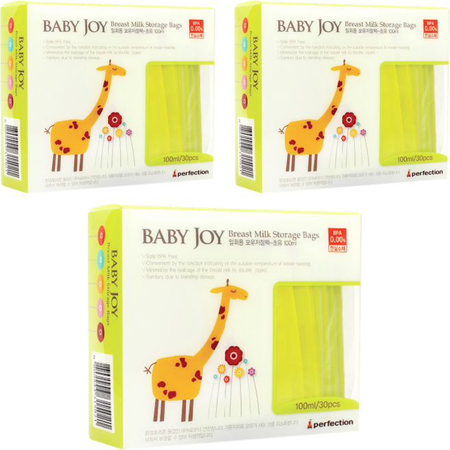 perfection Baby Joy 母乳袋 100ml, 30入, 3盒