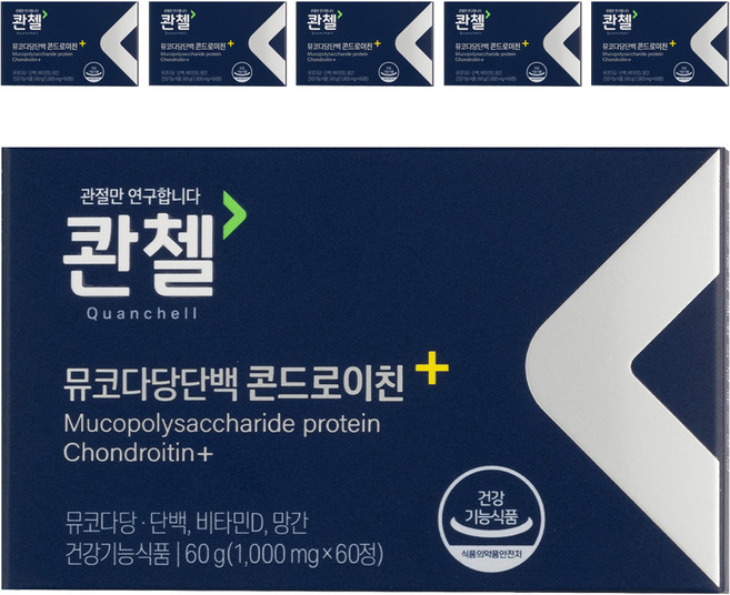 콴첼 뮤코다당단백 콘드로이친 플러스, 60정, 6개