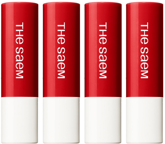 더샘 샘물 에센셜 틴트 립밤, RD01, 4g, 4개