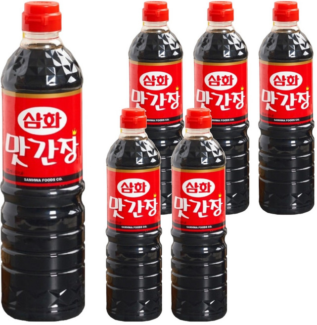 삼화식품 맛간장, 900ml, 6개