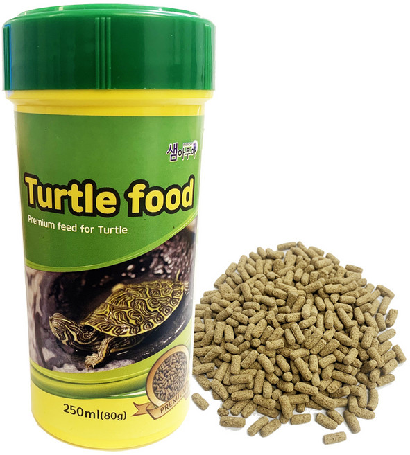 샘아쿠아 터틀 푸드, 80g, 1개